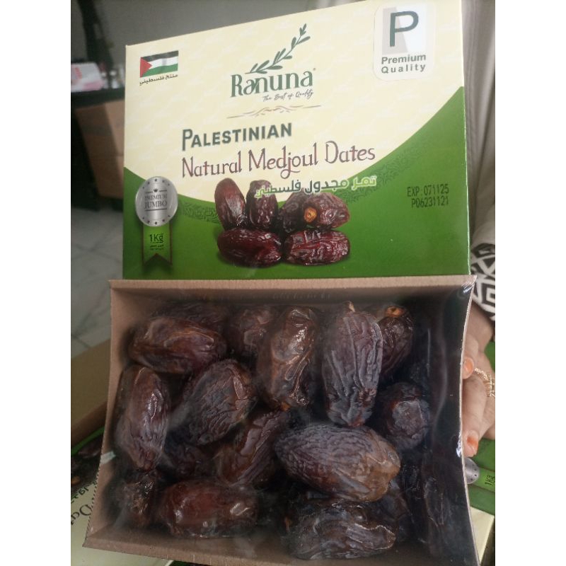 

kurma Medjool Palestina jumbo 1 kg merk ranuna ekp 2027