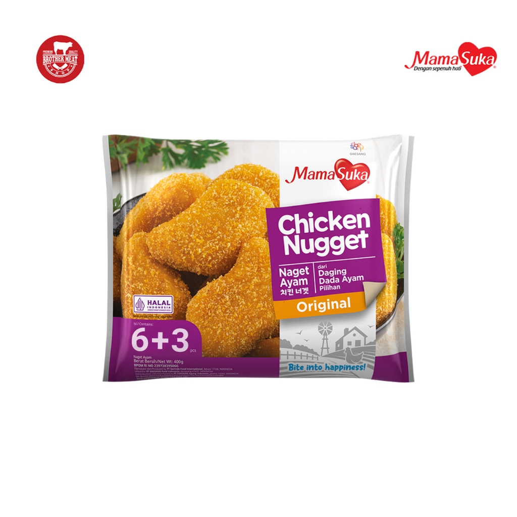 

MamaSuka Korean Chicken Nugget Original 150gr, Halal