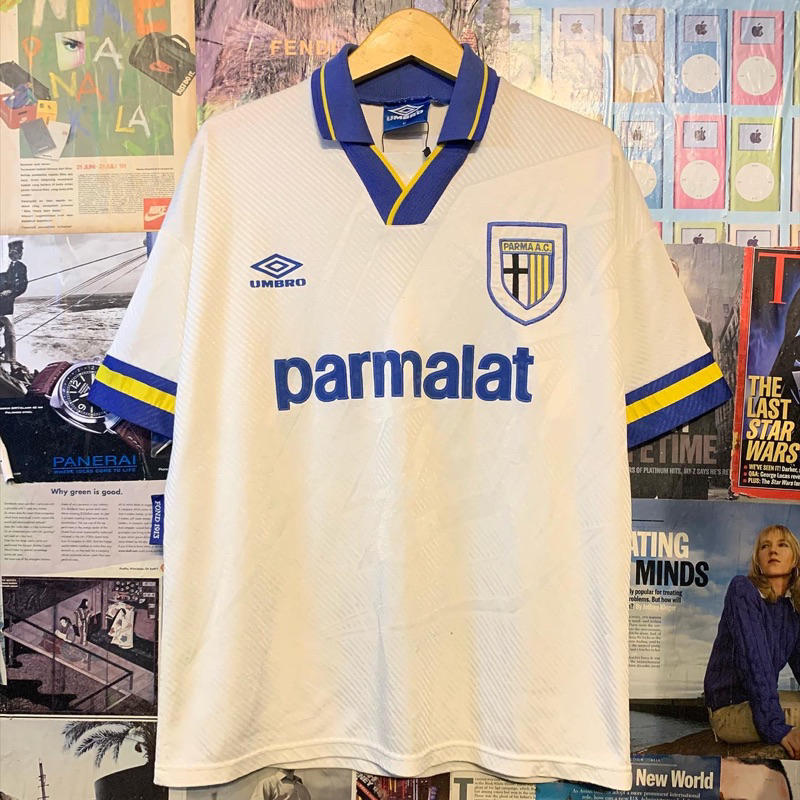 Vintage Jersey Football Parma 1993 Home Original Second