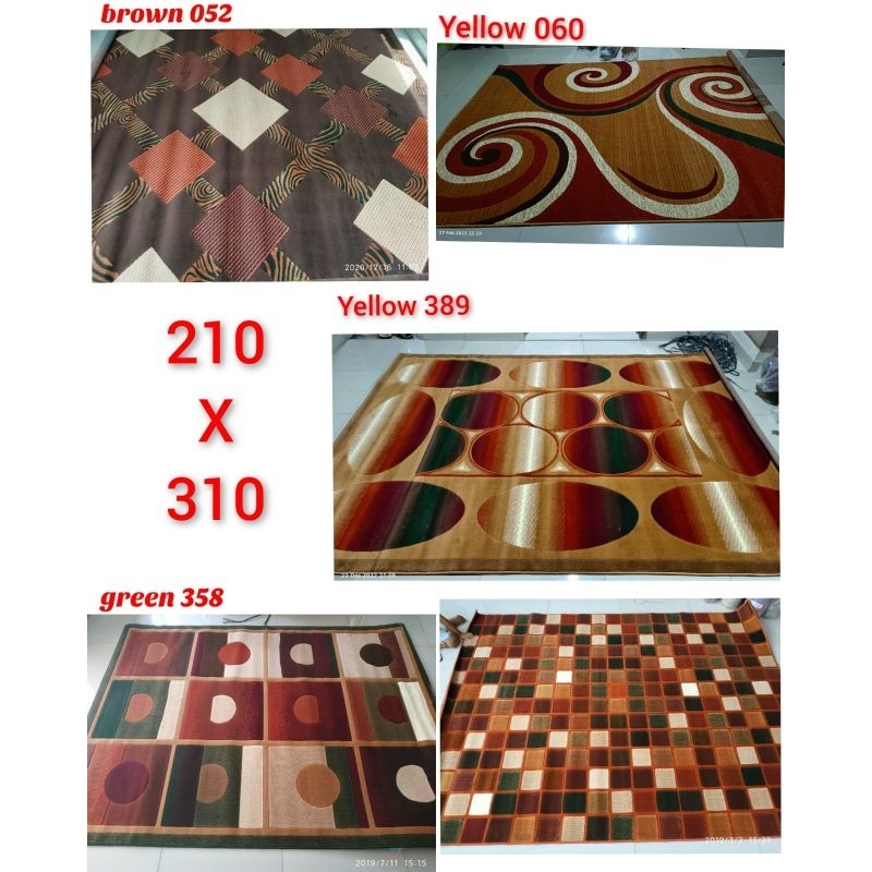 karpet permadani tebal merk extacy 210x310