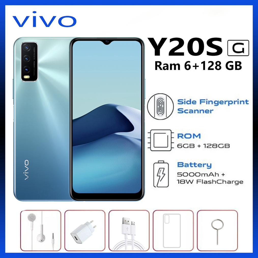 Harga Promo¢Vivo Y20S G ram 6 128 GB Ori Vivo Smartphone 100% baru hp vivo