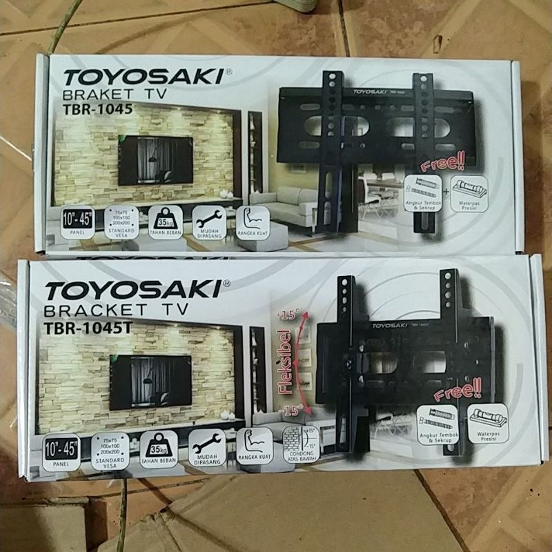 Braket TV LED LCD 10-45 inch di kota Pontianak