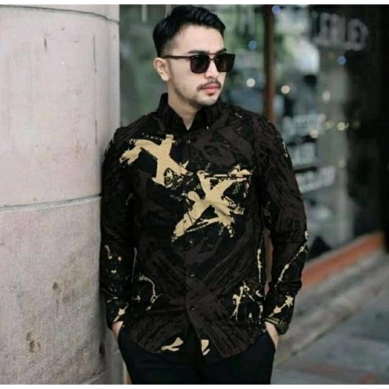 Kemeja Batik Slimfit Pria Lapis Furing Premium Tyaga Batik