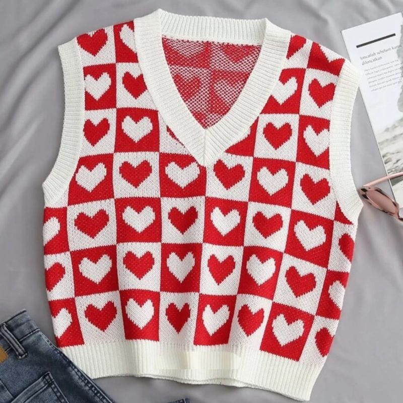 vest rajut komputer crop top lovely wanita korean#rompi Rajut Wanita#crop Top