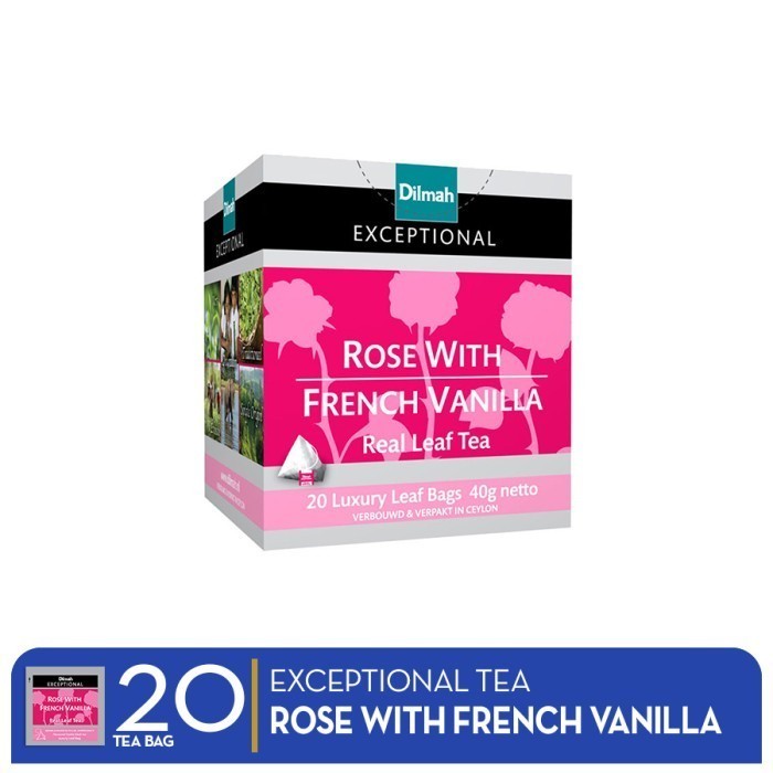 

Teh Dilmah Exceptional Rose With French Vanilla 20 sachet