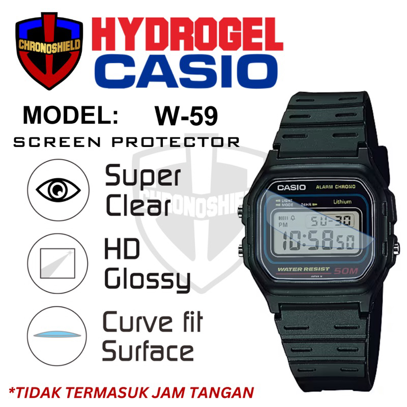 Antigores Jam Tangan Casio W59 W-59 Hydrogel