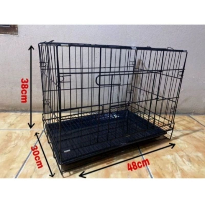 kandang kucing lipat ukuran 60 dan 50cm