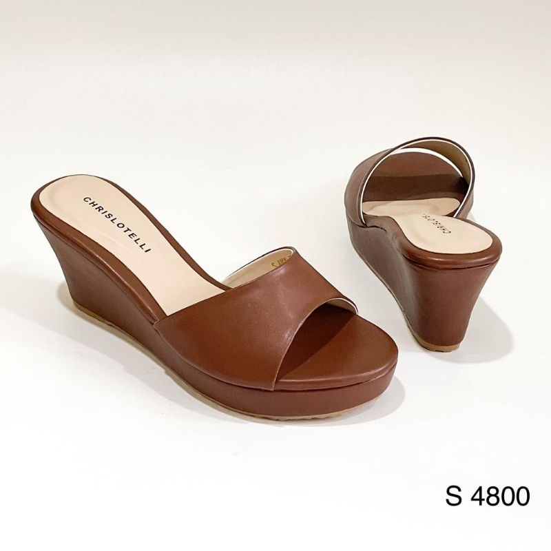 Chrislotelli  S 4800 Sandal Wedges Selop Wanita Hak 7 cm