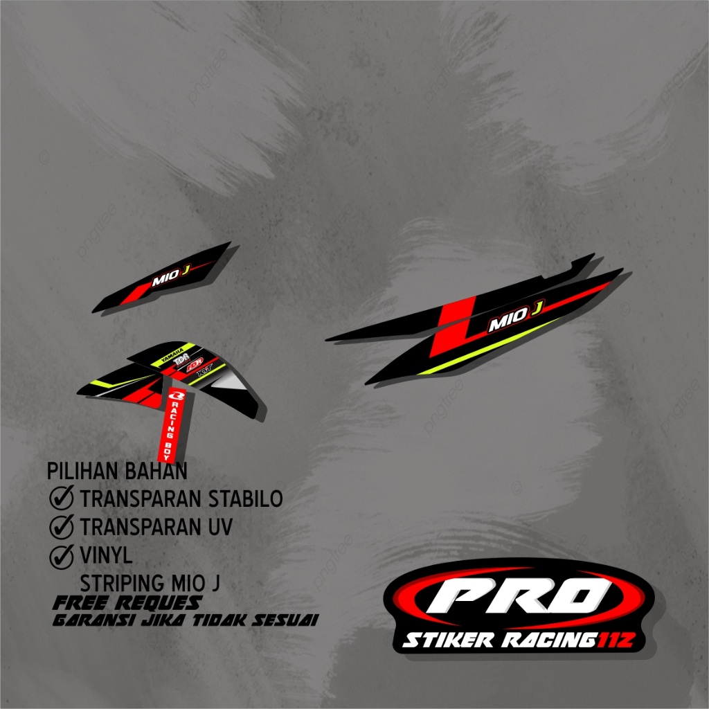 STIKER STRIPING MIO J FREE REQUES STRIPING MIO J STIKER MIO J MIO GT