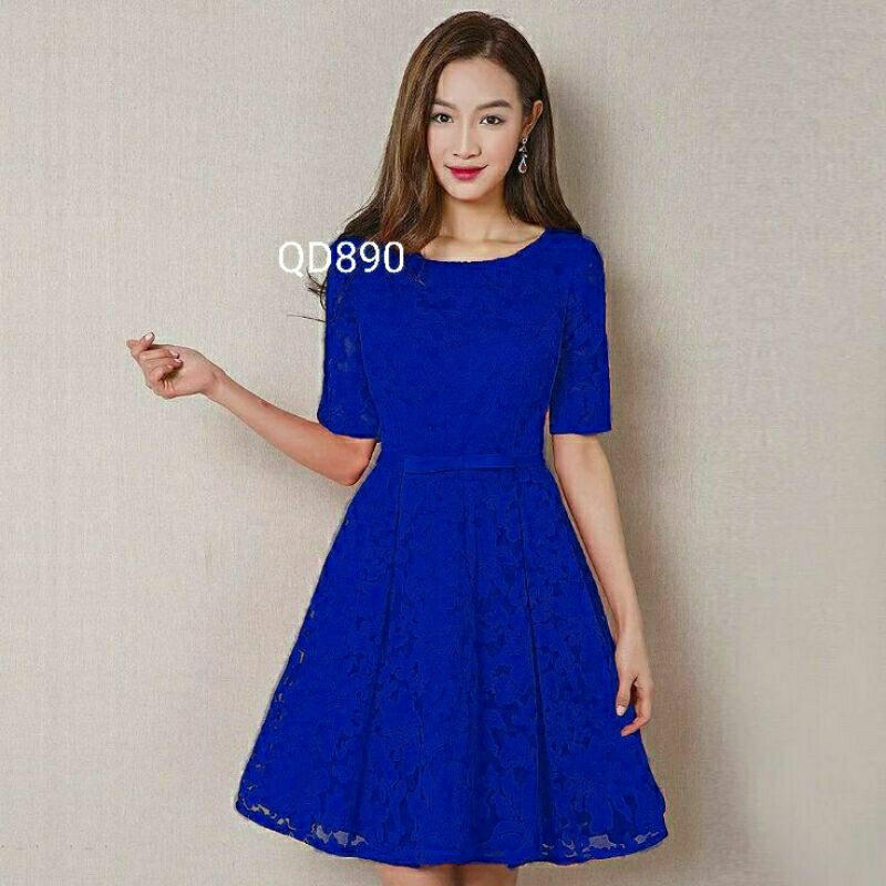 Dress Pesta Brukat S M L XL XXL JUMBO ~ Dress Kondangan Brukat Non Gliter ~ Atasan Kebaya Dress Pest