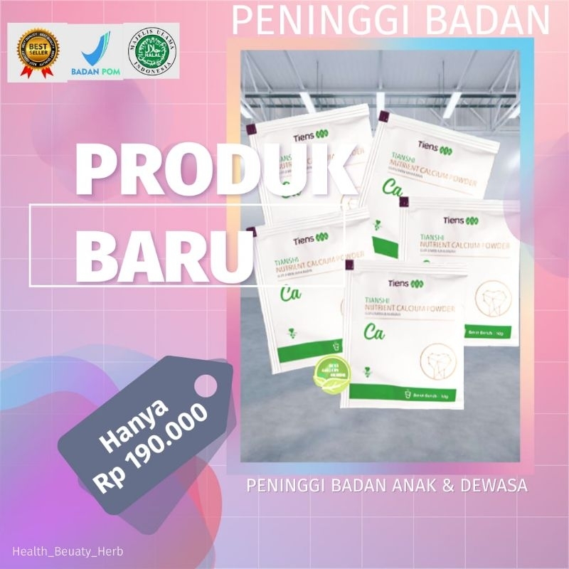 

HEMAT susu peninggi badan anak-anak & dewasa 5 sachet nutrient calcium powder original BPOM