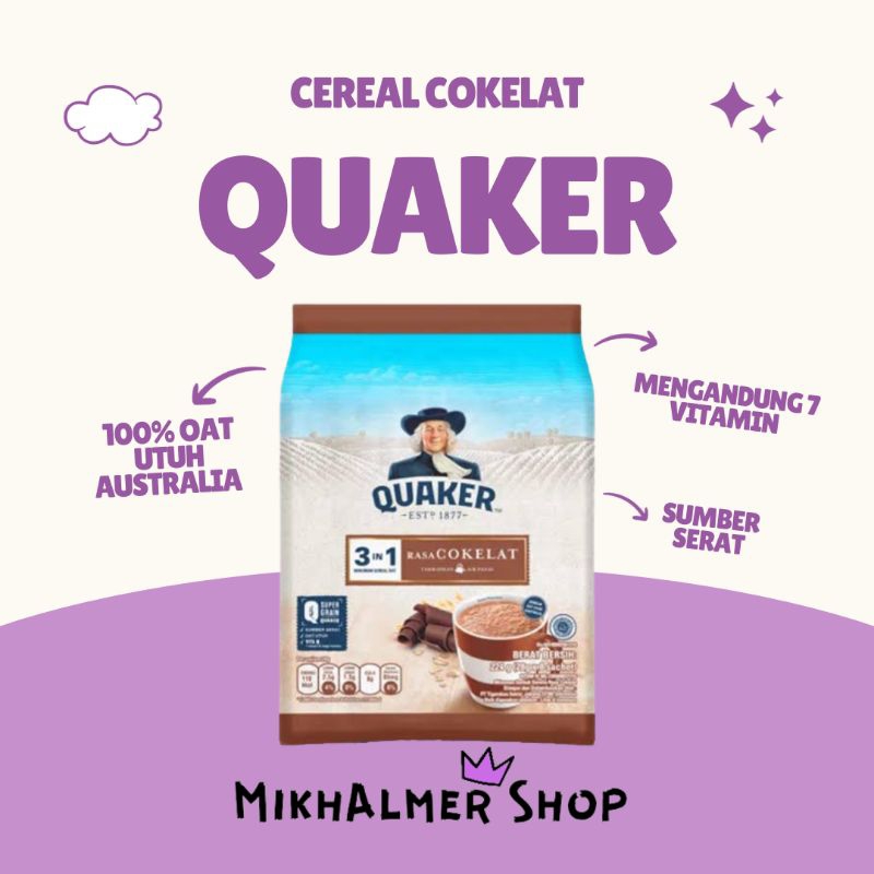 

Quaker 3 in 1 Minuman Sereal Oat Cokelat