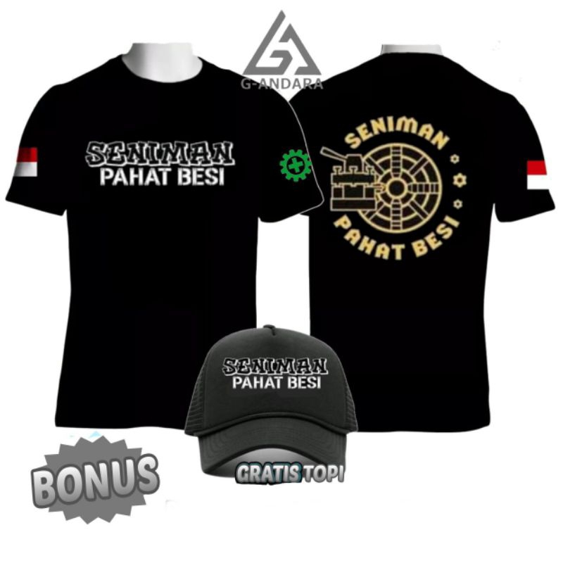 KAOS PROFESI SENIMAN PAHAT BESI DESAIN TERBARU SABLON DEPAN BELAKANG