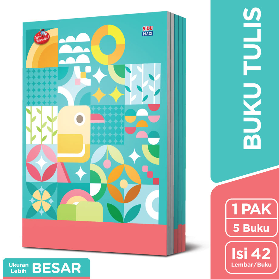 

➻➶✱✼ SiDU Maxi Buku Tulis 42 Lembar - 5 buku