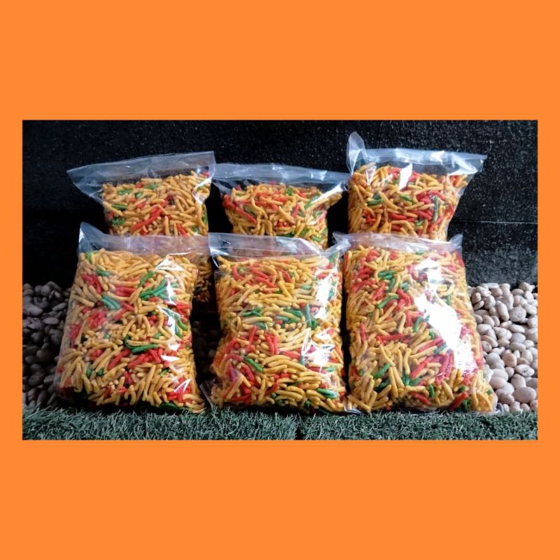 Tik Tak Stik Warna Warni 1 kg / Snack Cemilan jadul