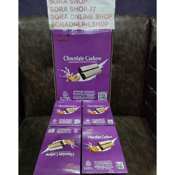 

12.12 MALL 1 Dus = 4 kotak Chocolate Cashew D'king