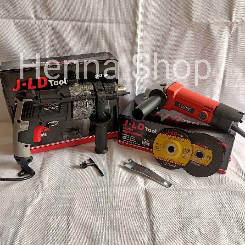 Paket mesin bor tembok jld j13-2 gerinda listrik jld bor listrik dn gerinda tangan jld