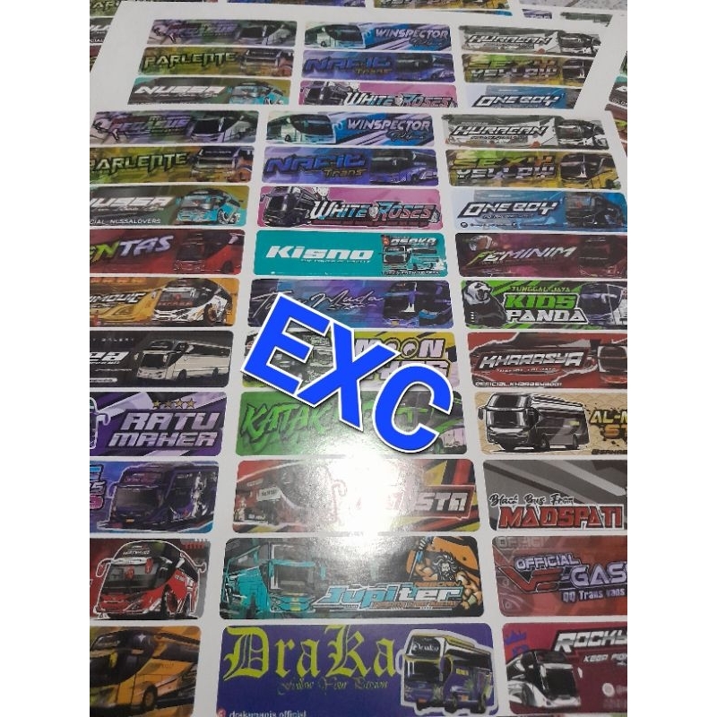 

STIKER LOGO BUS CAMPUR 1 LEMBAR ISI 45 KOTAK