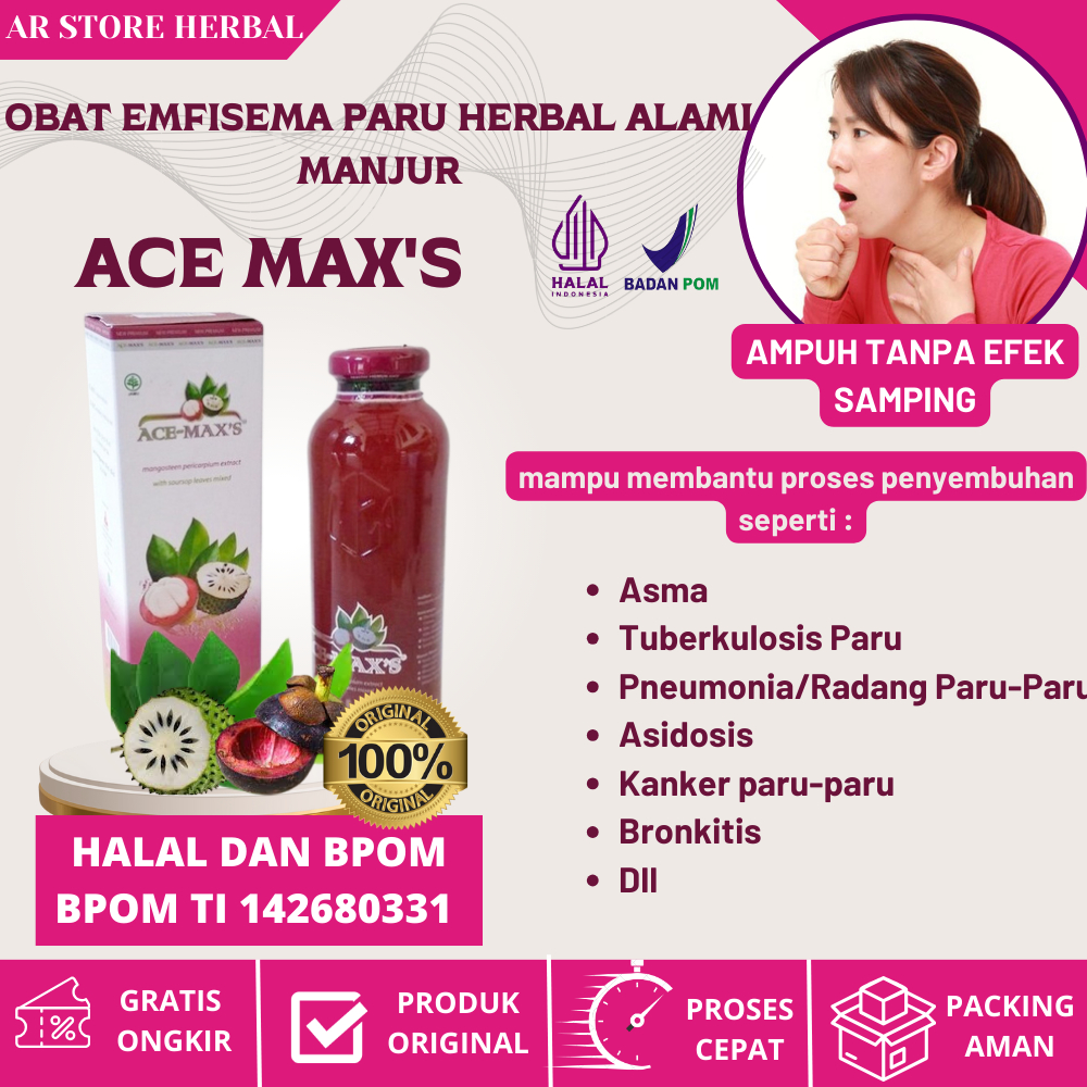 Obat Emfisema Paru Herbal Alami Manjur, Napas Pendek, Batuk-Batuk Berlendir, Mengi, Sesak Napas