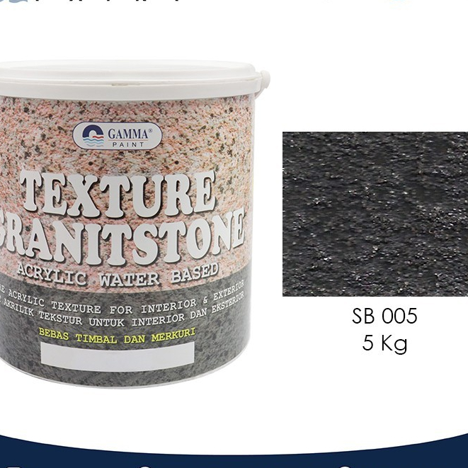 GRANITSTONE TEXTURE - 5KG - Cat Tekstur Motif Granit