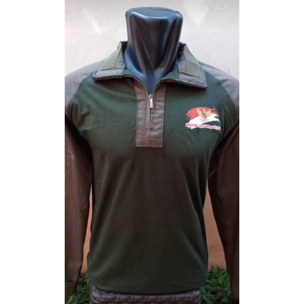 Kaos Tactical Bdu combat jatah / kaos BDU lengan panjang jatah brimob
