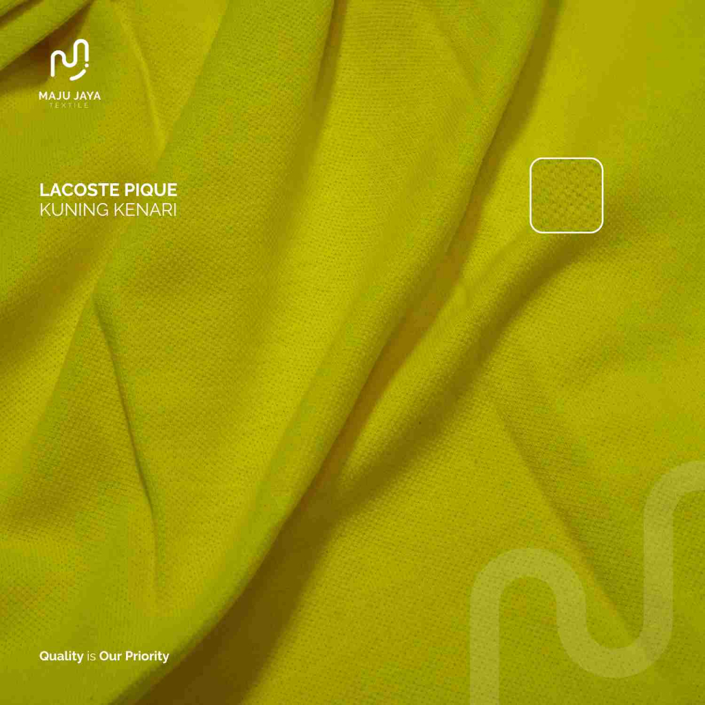 MAJU JAYA TEXTILE - Kain Lacoste Pique Carded 20s 45" / Bahan Kaos Kerah Lacoste Pique Carded 20s 45