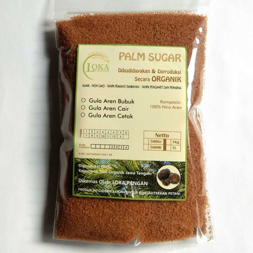 

GULA AREN BUBUK ORGANIK / PALM SUGAR / GULA SEMUT / ARENGA SUGAR ORGANIC 250Gr 500Gr 1Kg