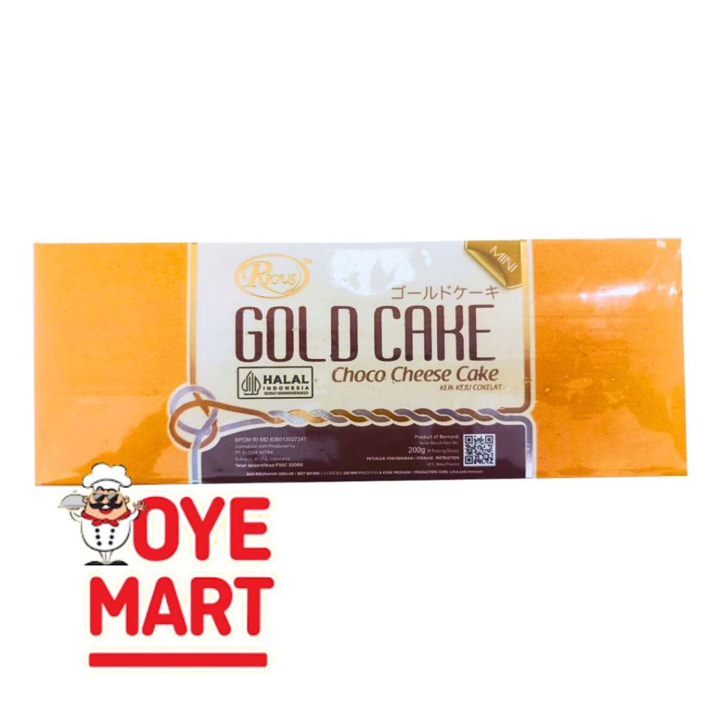

GR RIOUS GOLD CAKE JAPANESE CHEESE CAKE 200GR/BOLU SIAP SAJI