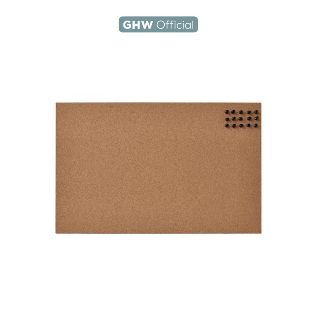 

ghw FLÖNSA Papan memo dengan pin, gabus, 52x33 cm FL6732