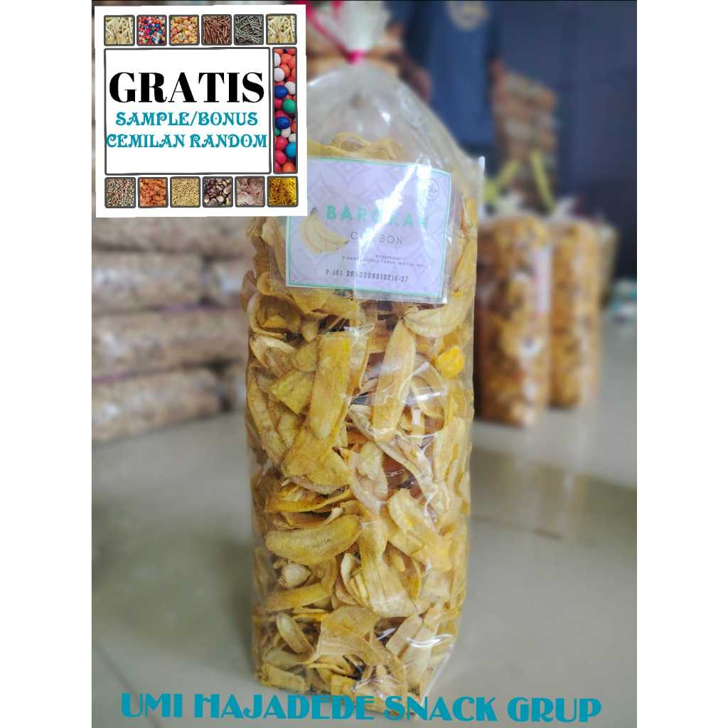 

(GRATIS BONUS) CEMILAN 1KG KERIPIK PISANG KEJU BUMBU TABUR