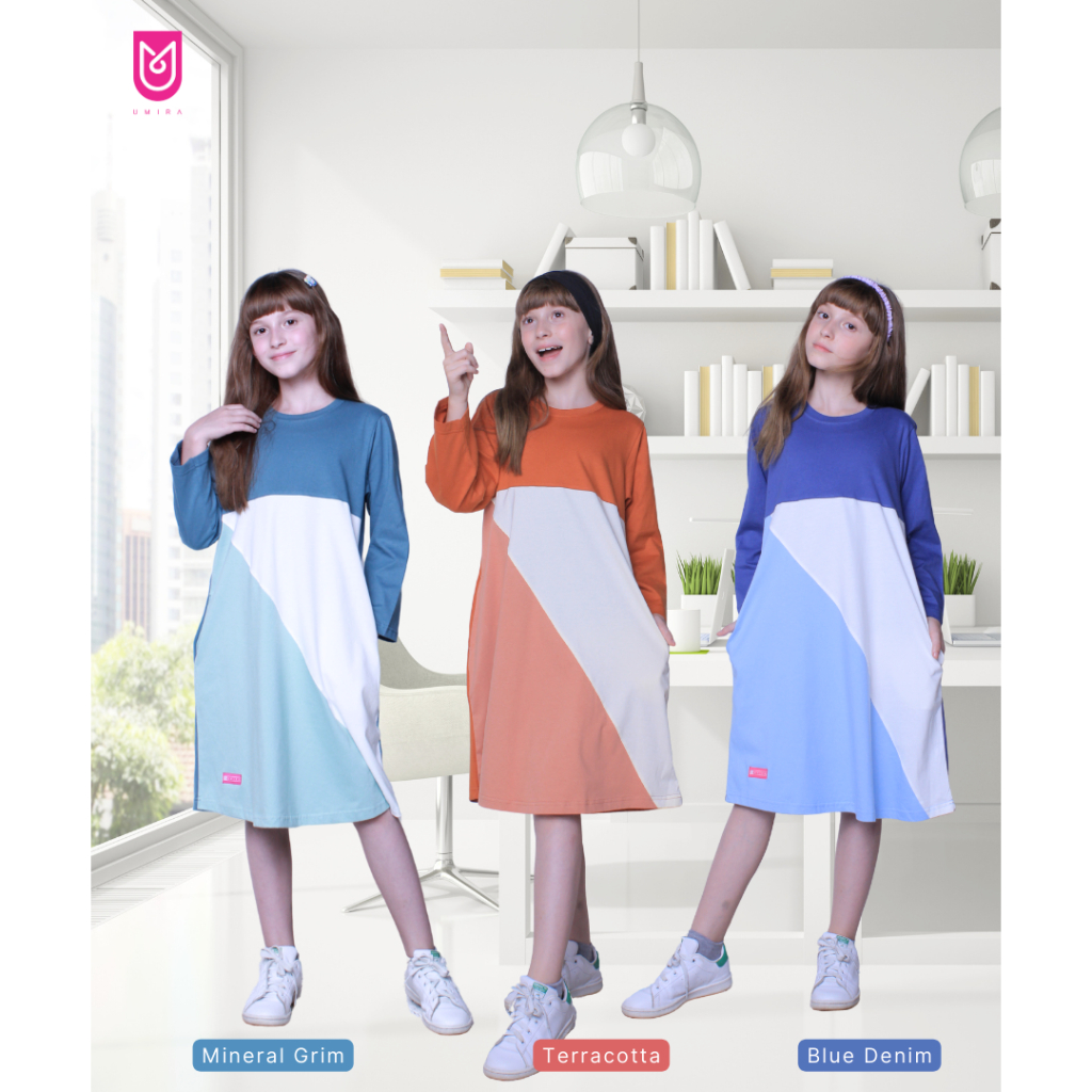 Dress Anak 4 - 12 Tahun | Long Tunik Anak
