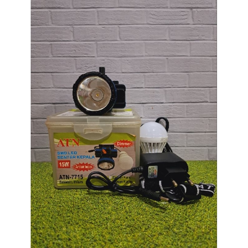Senter Kepala ATN-7715 / 7720 / timer / Senter Kepala+ Lampu DC 7715