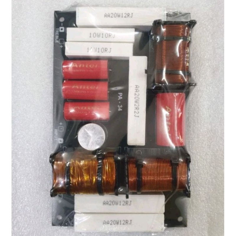 KIT CROSSOVER PASIF 2 WAY PA 34 MID HIGH CROSSOVER TWETER PASIF