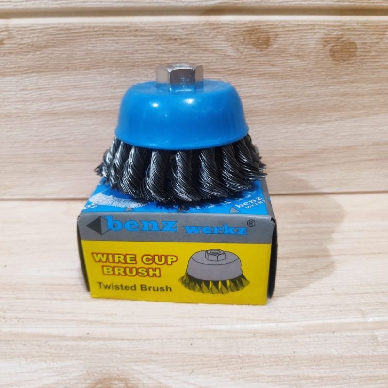 BENZ Sikat Mangkok Gerinda Brush Kawat Grenda Sikat Kawat Mangkok Kepang