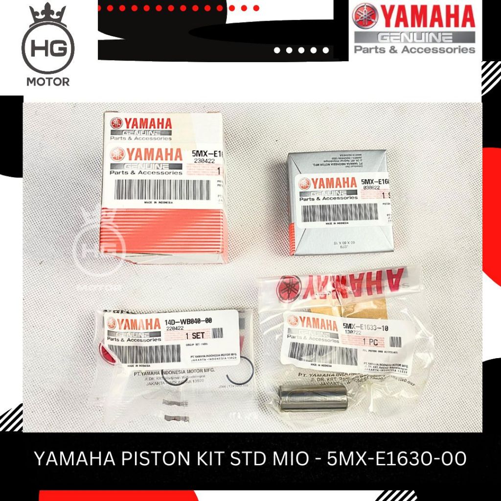 PISTON MIO, NOUVO, MIO SOUL, FINO KARBU 5MX-E1630-00 STD YAMAHA ORI