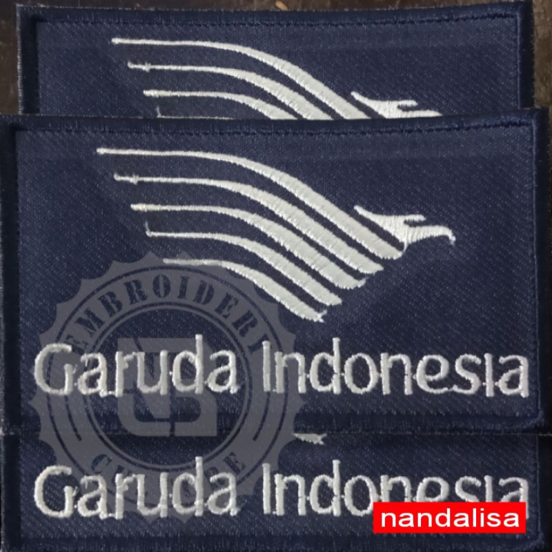 bordir emblem garuda Indonesia//patch bordir emblem garuda Indonesia