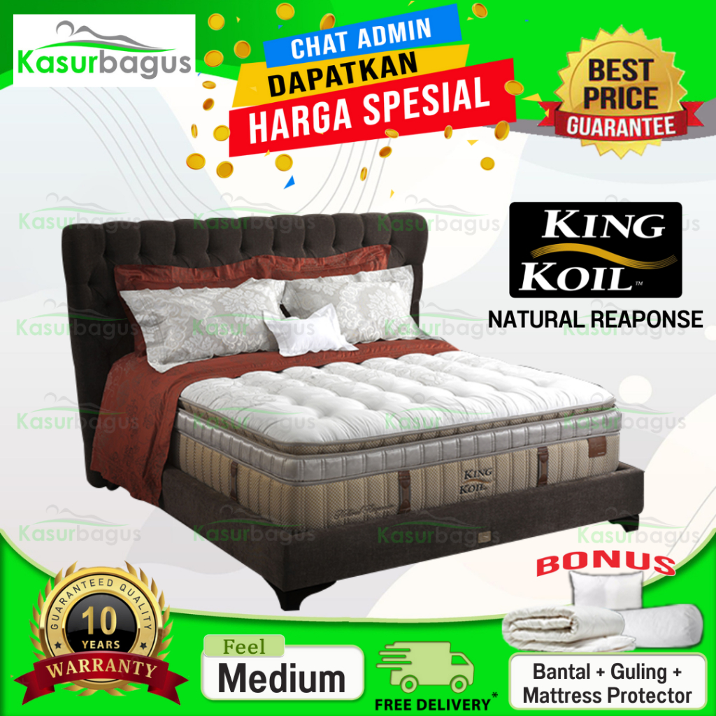 King Koil Kasur Springbed New Natural Response - Full Set 160x200