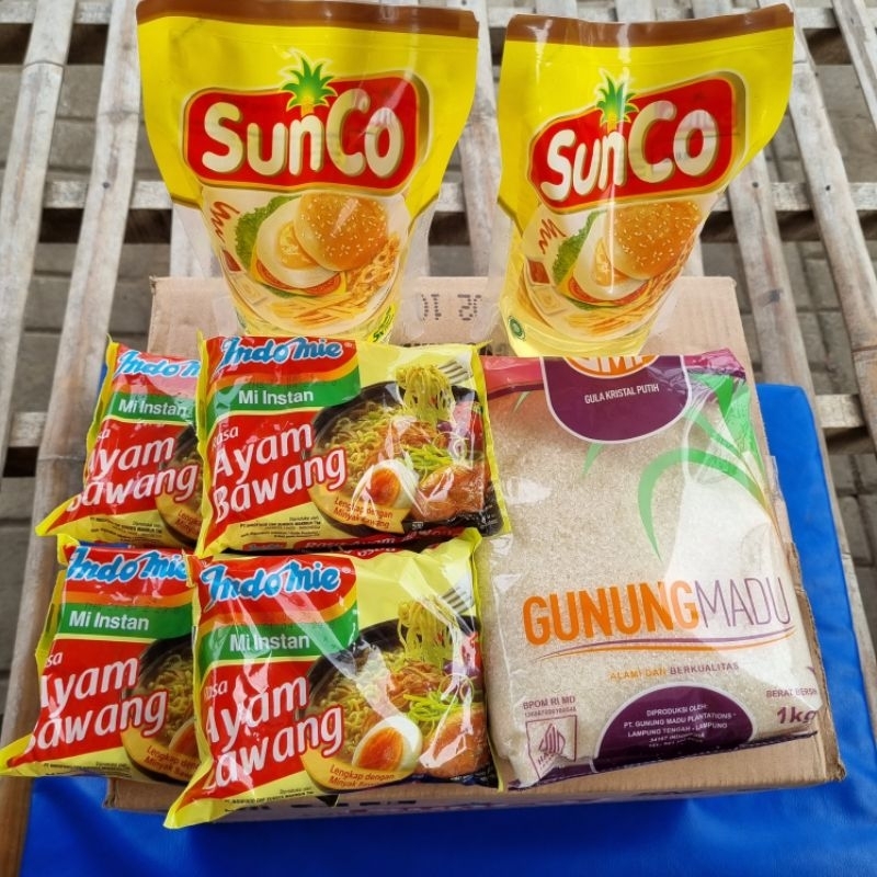 2 Pcs SUNCO + Gula + Indomie + kopi Kapal Api Special Mix Paket Sembako Murah JABODETABEK, JAWABARAT DAN BANTEN