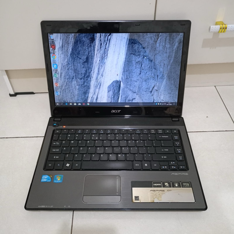 Dijual Laptop Merek Acer Aspire 4741, Mulus Lecet Bekas Pemakaian AjaWindow 10 + Office - Processor Intel Core i3-M350  Ram 4GB - HDD 320GB