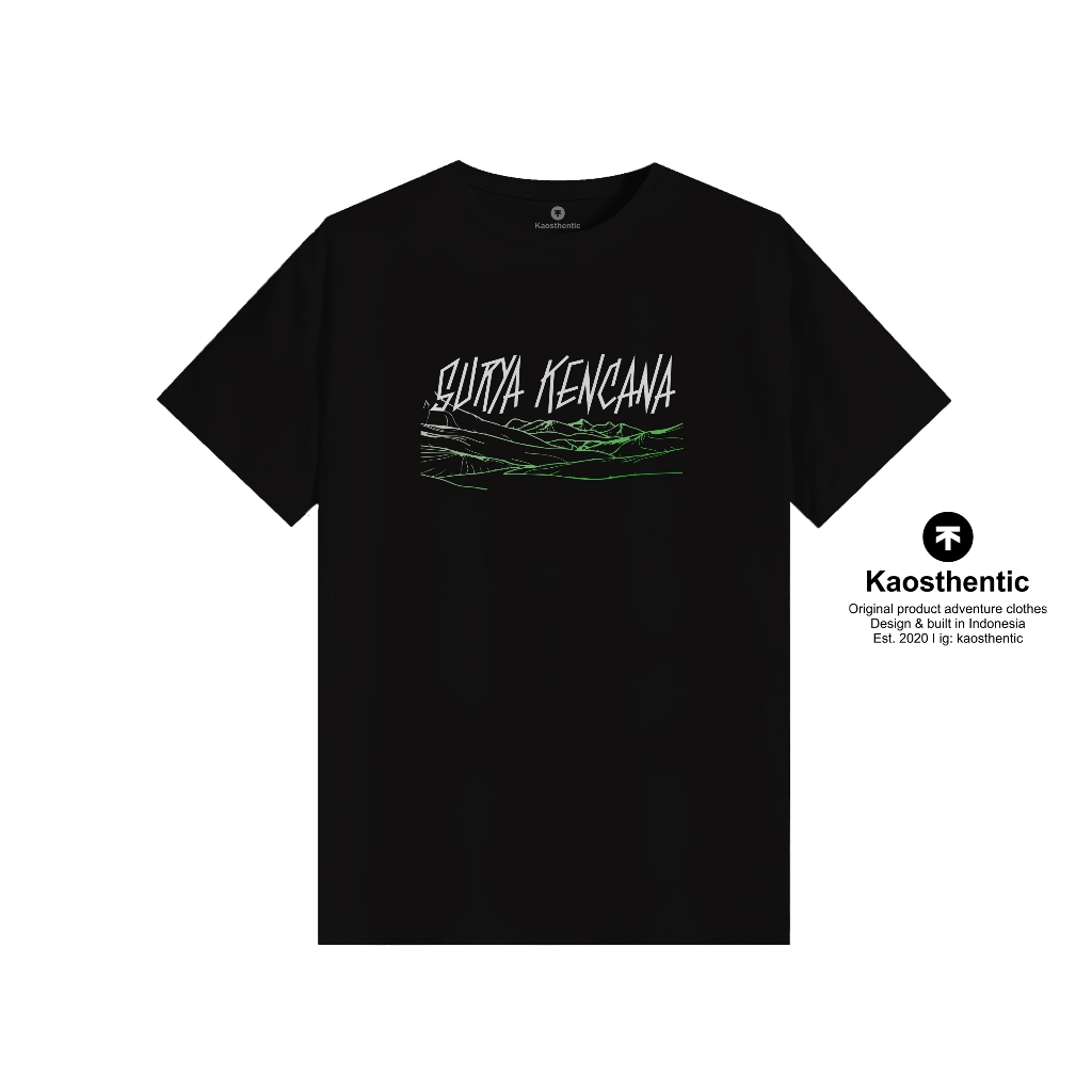 KAOS GUNUNG GEDE -T SHIRT SURYAKENCANA - BAJU DISTRO PENDAKI