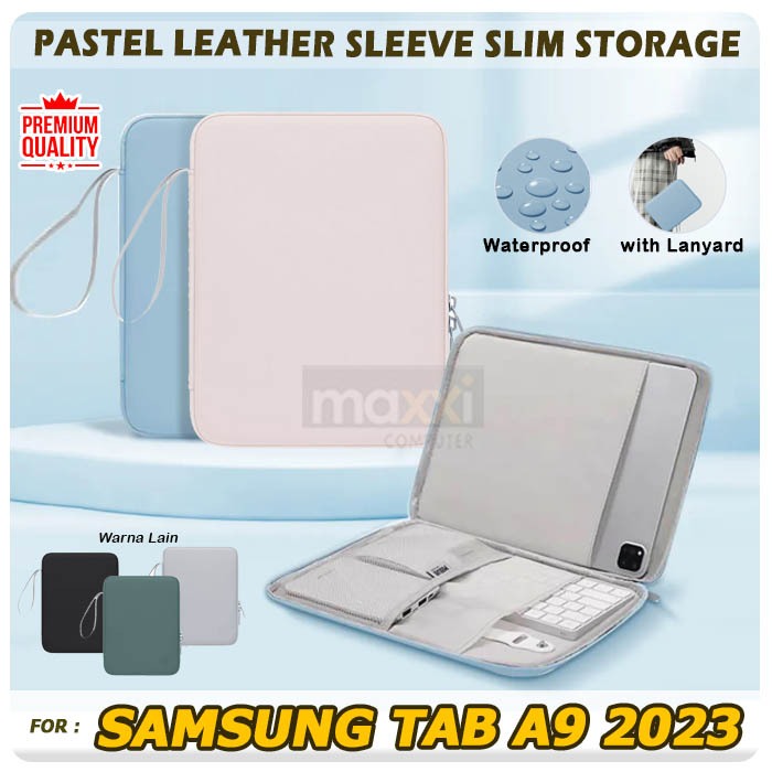 Samsung Galaxy Tab A9 8.7 / A9+ Plus 11 11" Inch Inci 2023 X210 X216 Wifi 5G LTE PASTEL Leather Slee