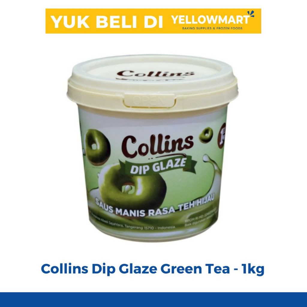 

Collins Dip Glaze Green Tea - 1kg - Saus Manis rasa Teh Hijau
