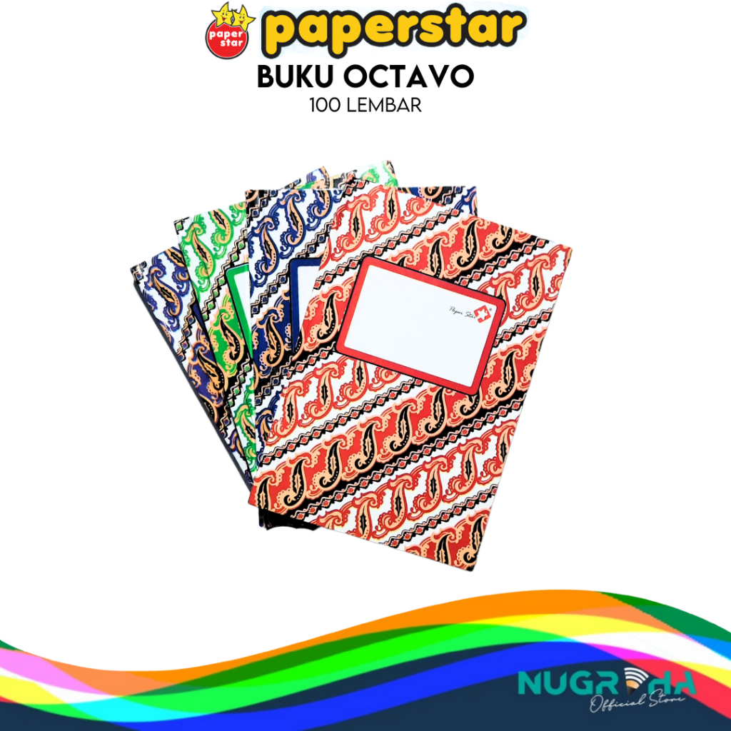 

Buku Hardcover Paperstar A6 Oktavo Octavo 100 Lembar