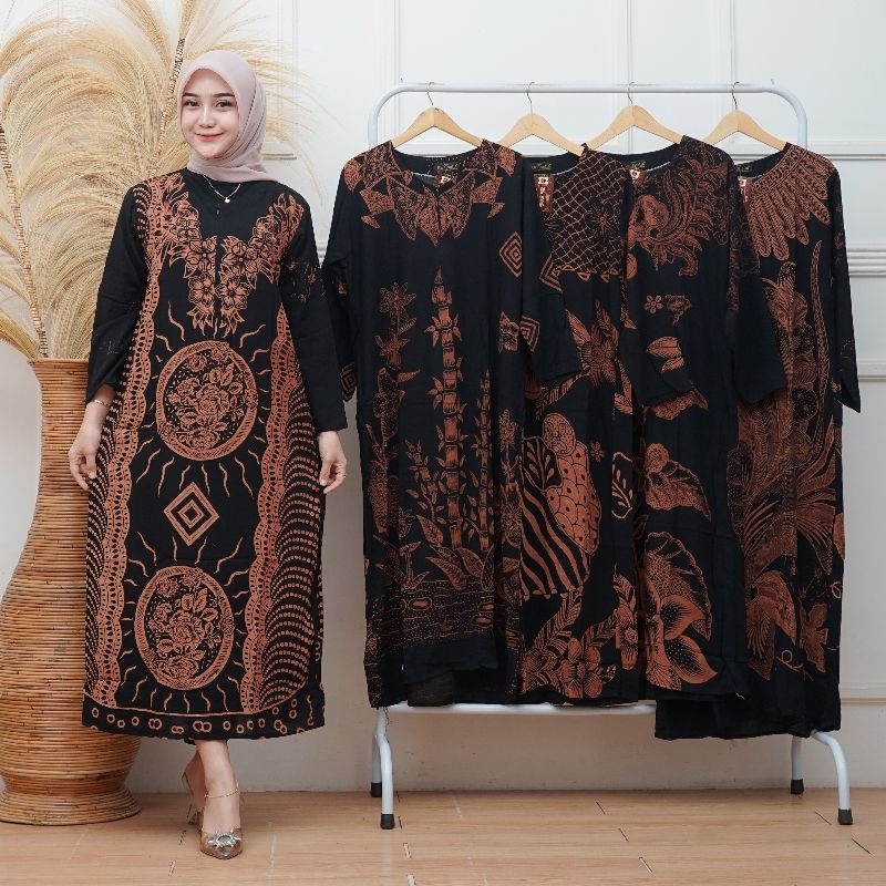 Longdress Cabutan hitam, Longdress batik pekalongan