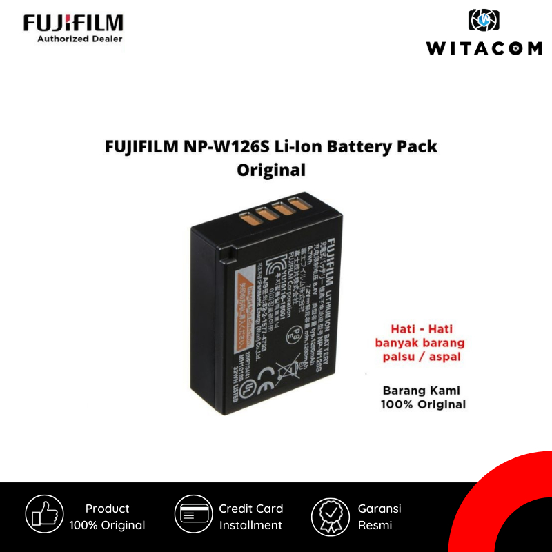 Fujifilm NP-W126S Li-Ion Battery Pack