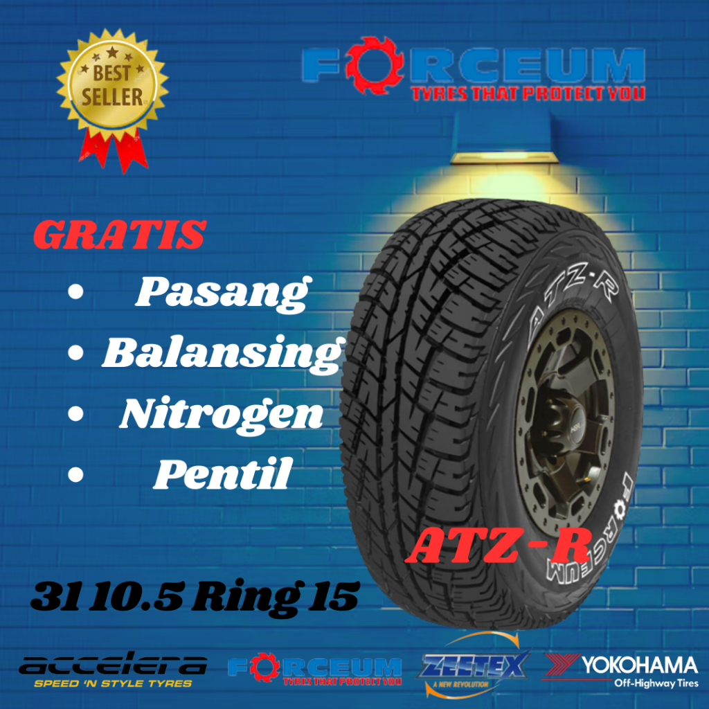 Ban Mobil Semi Kasar 31 10,5 Ring 15 Forceum ATZ-R