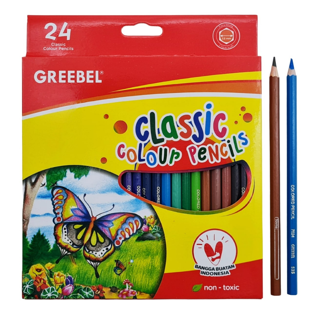 

PENSIL WARNA GREEBEL (7024) 24 WARNA