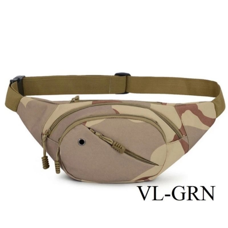 Tas slempang army gurun / cesert camo / tas tactical loreng tni brimob weistbag waistbag
