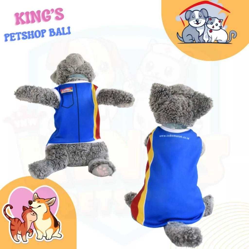 T-SHIRT INDOMARET / Baju Untuk Hewan / Baju Lucu / Anjing Dan Kucing / Perlengkapan Hewan