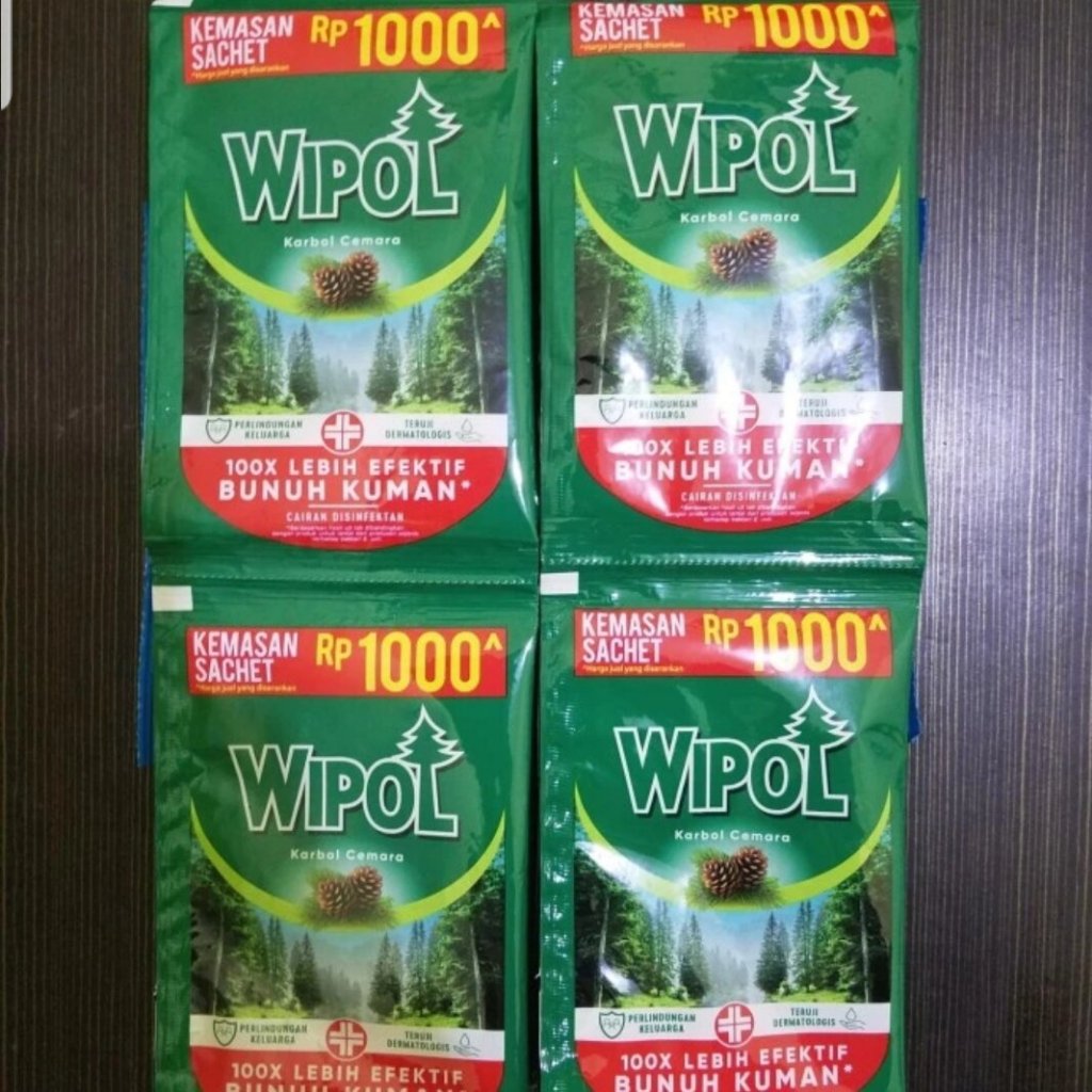 Wipol pembersih lantai kemasan sachet | wipol sachet | wipol karbol cemara | pembersih kuman